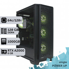 Робоча станція PowerUp #254 AMD EPYC 7702/128 GB/SSD 1TB/NVIDIA Quadro RTX A2000 6GB