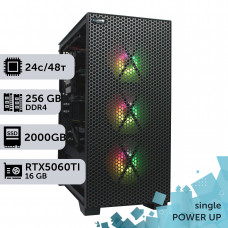 Робоча станція PowerUp #322 AMD EPYC 7F72/256 GB/SSD 2TB/GeForce RTX 5060Ti 16GB