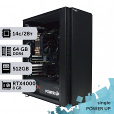 Робоча станція PowerUp #306 Xeon E5 2680 v4/64 GB/SSD 512GB/NVIDIA Quadro RTX4000 8GB