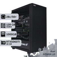 Двопроцесорна робоча станція PowerUp #540 Xeon E5 2690 v4 x2/128 GB/SSD 1TB/GeForce RTX 5060Ti 16GB