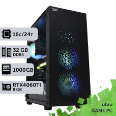 Ігровий комп'ютер GamePC Ultra #232 Core i7 13700F/32 GB/SSD 1TB/GeForce RTX 4060Ti 8GB