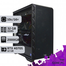 Ігровий комп'ютер GamePC TOP #459 Core i5 14400F/32 GB/SSD 2TB/GeForce RTX 4070 Super 12GB