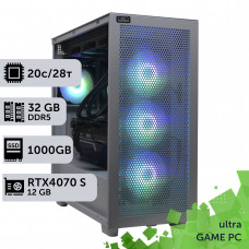 Ігровий комп'ютер GamePC Ultra #353 Core i7 14700K/32 GB/SSD 1TB/GeForce RTX 4070 Super 12GB