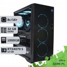 Ігровий комп'ютер GamePC Ultra #365 Ryzen 7 7700/32 GB/SSD 1TB/GeForce RTX 4070 Super 12GB
