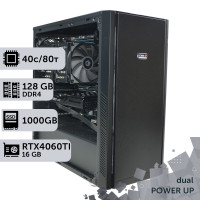 Двопроцесорна робоча станція PowerUp #416 Xeon E5 2673 v4 x2/128 GB/SSD 1TB/GeForce RTX 4060Ti 16GB