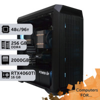 Комп'ютер Power Up #1 для ANSYS/AMD EPYC 7F72 x2/256 GB/SSD 2TB/GeForce RTX 4060Ti 16GB