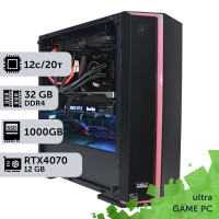 Ігровий комп'ютер GamePC Ultra #198 Core i7 12700F/32 GB/SSD 1TB/GeForce RTX 4070 12GB