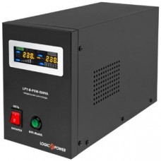 Джерело безперебійного живлення LogicPower LPY-B-PSW-500VA+ (350Вт)5A/10A, Lin.int., AVR, 2 x евро, LCD, метал, з правильною синусоїдою 12V