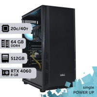 Робоча станція PowerUp #238 Xeon E5 2673 v4/64 GB/SSD 512GB/GeForce RTX 4060 8GB