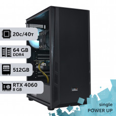 Робоча станція PowerUp #238 Xeon E5 2673 v4/64 GB/SSD 512GB/GeForce RTX 4060 8GB
