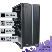 Робоча станція PowerUp Desktop #709 Core i7 14700K/64 GB/SSD 1TB/GeForce RTX 5060Ti 16GB