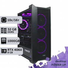 Робоча станція PowerUp Desktop #400 Core i5 13400F/32 GB/SSD 1TB/GeForce RTX 4060 8GB