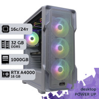 Робоча станція PowerUp Desktop #245 Core i7 13700K/32 GB/SSD 1TB/NVIDIA Quadro RTX A4000 16GB