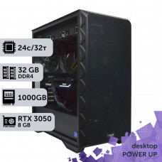 Робоча станція PowerUp Desktop #173 Core i9 13900K/32 GB/SSD 1TB/GeForce RTX 3050 8GB