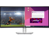 Монiтор DELL 34" S3423DWC (210-BEJE) VA Silver Curved